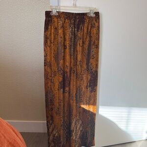 Brown and Orange Women's Skirt